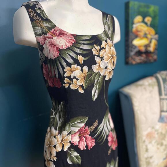 Vintage 1980s/90s MC Squared Floral Sleeveless Mini size M - Picture 2 of 6